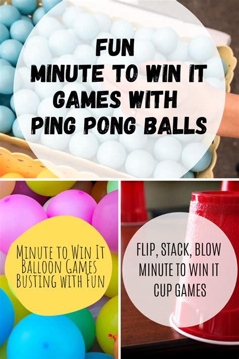 The Ultimate List of Minute to Win It Games.